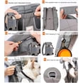 thumbnail image 2 of Mochilas para perros perros medianos bolsa porta perros bolsa para perros Bolsa de transporte regulable Mochila para senderismo, viaje, camping, soporta hasta 12 kg Gris Vhermosa LN-0931, 2 of 4