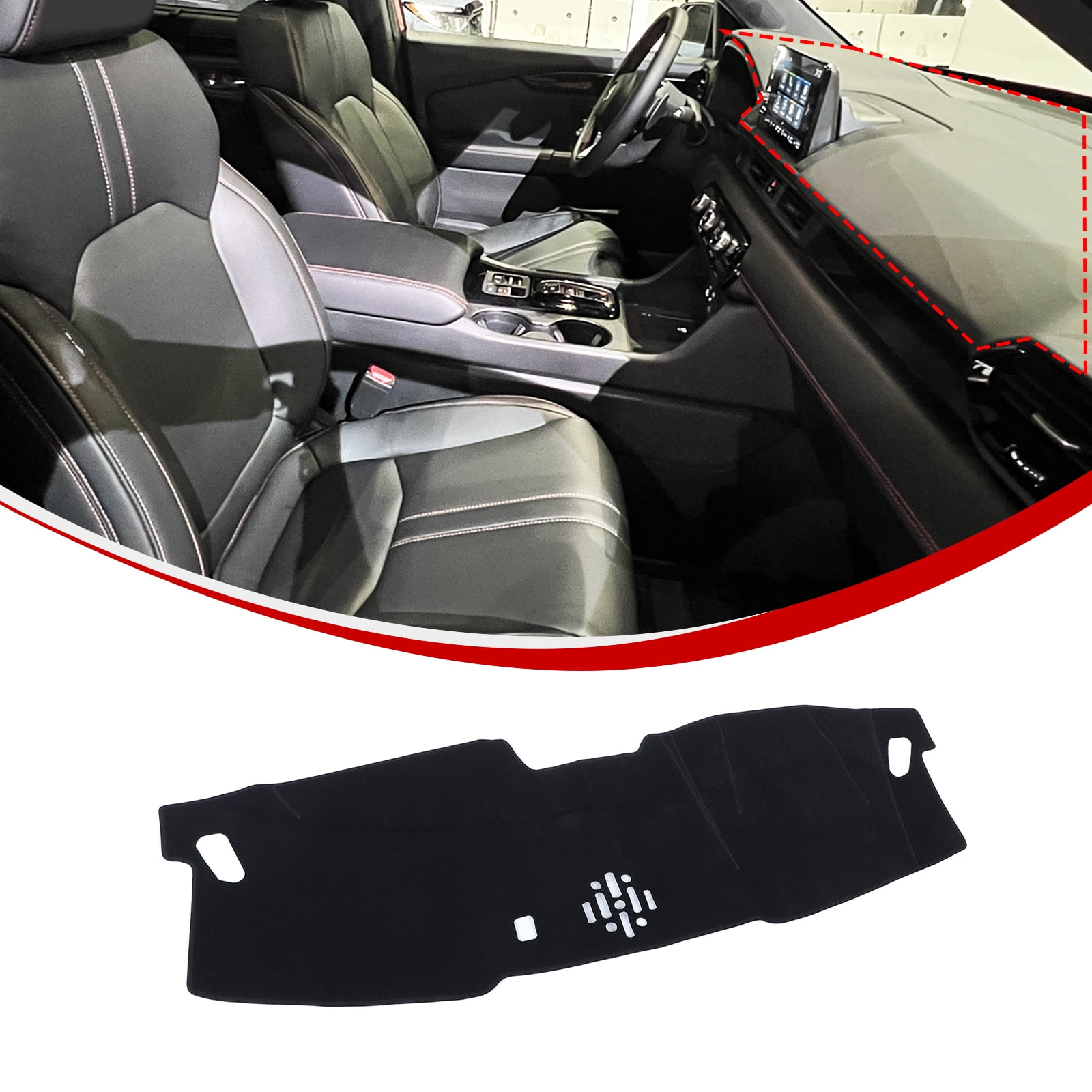 Dashboard Sun Protection Mat for Honda Pilot 2023 2024(Left Peptide) ，Sun pads, Protective pads against UV rays