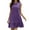 purple, variant on Fancyglim Women's Sleeveless Tank Dress Summer Crew Neck Casual Ruffle Hem Mini Dresses