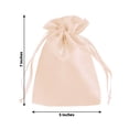 thumbnail image 3 of Efavormart 60 Pack Peach Satin Drawstring Wedding Party Favor Gift Bags 5"x7", 3 of 4