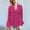 Hot Pink, variant on Holzkary Women's Long Bell Sleeve Tops Ruffle Blouse for Work Dressy Casual Work Tunic Shirts Clothes 2025 Fashion V Neck Drilling Solid Color Long Sleeve Blouses Light Weight Work Shirts Black L