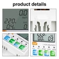 thumbnail image 2 of Yeacher Tuya WiFi Intelligent Automatic Reclosing Protector Multifunctional Current Voltage Monitoring Meter LCD Display Switch Power Meter Protections Values Settable Mobilephone APP Control, 2 of 8