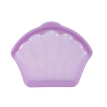 Hiroekza Dishwasher Safe Food Storage Bags - Leakproof Reusable Freezer Bags for Lunch Marinate Food Travel - Food Grade Silicone Sandwich Bags Purple