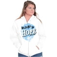 thumbnail image 4 of Rejoice in Hope Christian Faith Zip Hoodie Sweatshirt Women Brisco Brands S, 4 of 5