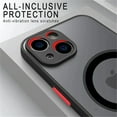 thumbnail image 3 of Luxury Matte Magnetic For Magsafe Wireless Charge Case For iPhone 12 13 14 15 Pro Max Plus XS XR X Shockproof Armor Cover NNBILI, 3 of 7