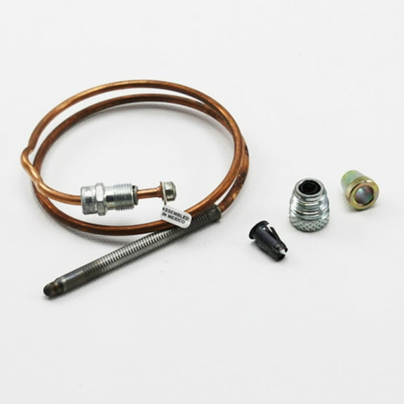 Thermocouple, LP/NG, 20 to 30 mV, 18 in L., Threaded, Tinnerman Clip 1970-018
