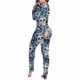 thumbnail image 4 of Pntutb Mujer Sexy Botones Estampado Funcional Abotonado Solapa Adultos Mono Largo Pntutb Pntutb-4652, 4 of 8