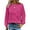 Rosered, variant on TEMOFON Womens Tops Long Sleeve Crewneck Waffle Knit Shirts Business Casual Blouses Basic Shirts for Womens Clothes Sweatshirts with Pocket Pullover Fall Tops