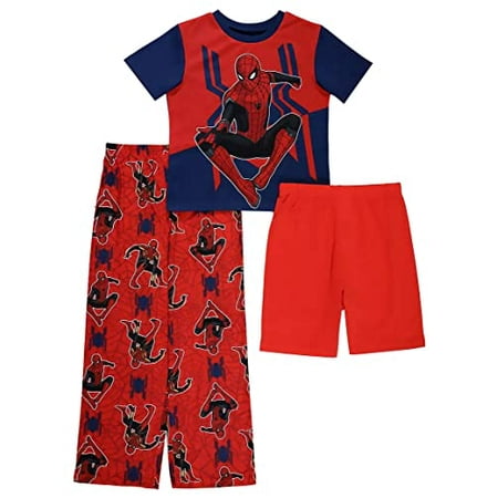 

Marvel Boys Spiderman Pajama Set 3 Piece Red/Navy