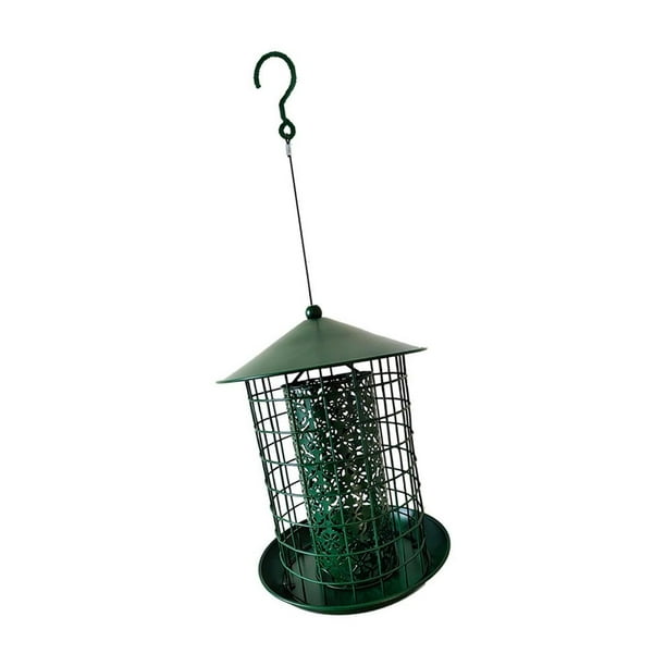Comedero colgante para pájaros para exteriores, estación de alimentación resistente, decoración de jardín para entusiastas de la observación de aves.