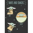thumbnail image 2 of Men's Star Wars: The Mandalorian The Child Naps and Snacks Graphic Tee Charcoal Heather Large, 2 of 5