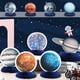 thumbnail image 5 of Suministros para fiestas, tema del sistema solar espacial Eersida x10, 5 of 6