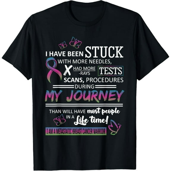 My Journey I Am A Metastatic Breast Cancer Warrior T-Shirt T-Shirt