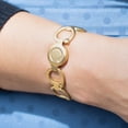 thumbnail image 3 of Y-Loong Bioflow Pirouette Magnetic Bracelet Brushed Gold, 3 of 4