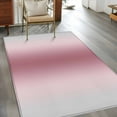 thumbnail image 4 of Light Pink Grey Ombre 3x5 Area Rugs, Modern Abstract Art Gradient Non-Skid Rubber Backing Large Rectangle Rugs - Living Room Bedroom Home Office, Indoor Floor Mat Carpets Washable Rug, 4 of 9