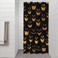 thumbnail image 2 of Black Halloween Pumpkin Faces Shower Curtain 36"x72" ,Bathroom Decorative Shower Curtains Set with 12 Hooks,Modern Waterproof Washable Shower Curtain, 2 of 6
