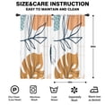 thumbnail image 2 of Blackout Kids Curtains,Orange Boho Abstract and Plant Pattern Childrens Insulated Curtains Set Of 2,Bedroom Essentials,Toddler Room Decor 42x84in(106x213cm), 2 of 5