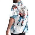 thumbnail image 3 of Ice Hockey Men's Short Sleeve Spread Collar Hawaiian Shirts, Casual Printed Button Down Summer Beach Tops, Unisex Men's Shirts, 3 of 6