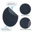 thumbnail image 4 of Uxcell Oval Iron-on Patches Elbow Knee Velvet Patches Kit for Repairing Pants Shirts Jackets Dark Blue 12 pack, 4 of 6