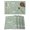 Green, variant on Grey Butterfly Botanical Placemats Set of 6 Summer Plants Line Art Place Mats Indoor Wipeable Table Mats Washable Cloth Dining Table Placemats for Kitchen Holiday Party Home Decor 13x19 Inch