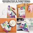 thumbnail image 7 of SKYSONIC 6 Pack Mardi Gras Kitchen Towel 18"x28",Super Soft Absorbent Hand Towel Tea Towel Tableware Cleaning Rag for Kitchen, Hotel, Beach, 7 of 7