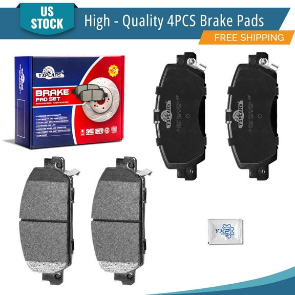 YXPCARS 4PCS Ceramic Brake Pads(Front) for Honda Accord HR-V (D1654)