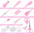 thumbnail image 6 of 10 PCS Baby Newborn Healthcare and Grooming Kit -Safety Cutter Nail Care Set, Newborn Baby Care Accessories, Nursery Baby Care Kit for Infants Newborns (Pink), 6 of 7