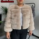 thumbnail image 3 of Abrigo de piel sintética a la moda para mujer, chaqueta mullida corta de piel sintética de zorro para otoño e invierno, abrigos peludos de alta calidad 7xl para mujer, 3 of 5