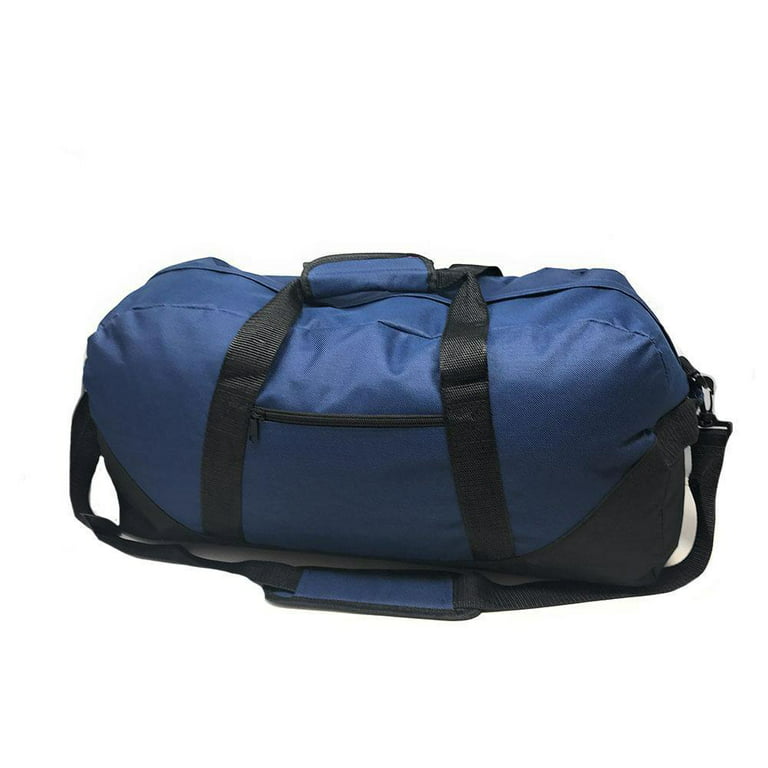 21inch Large Duffle Bags Two Tone Work Travel Sports Gym Carry-On Luggage - Navy / Black