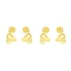 thumbnail image 4 of Sonducket Pendientes de aleación para mujer, 1 par, decorativos con estilo, de Color sólido que no se desvanecen, para niñas, damas, fiesta, Oro 2piezas, 4 of 6