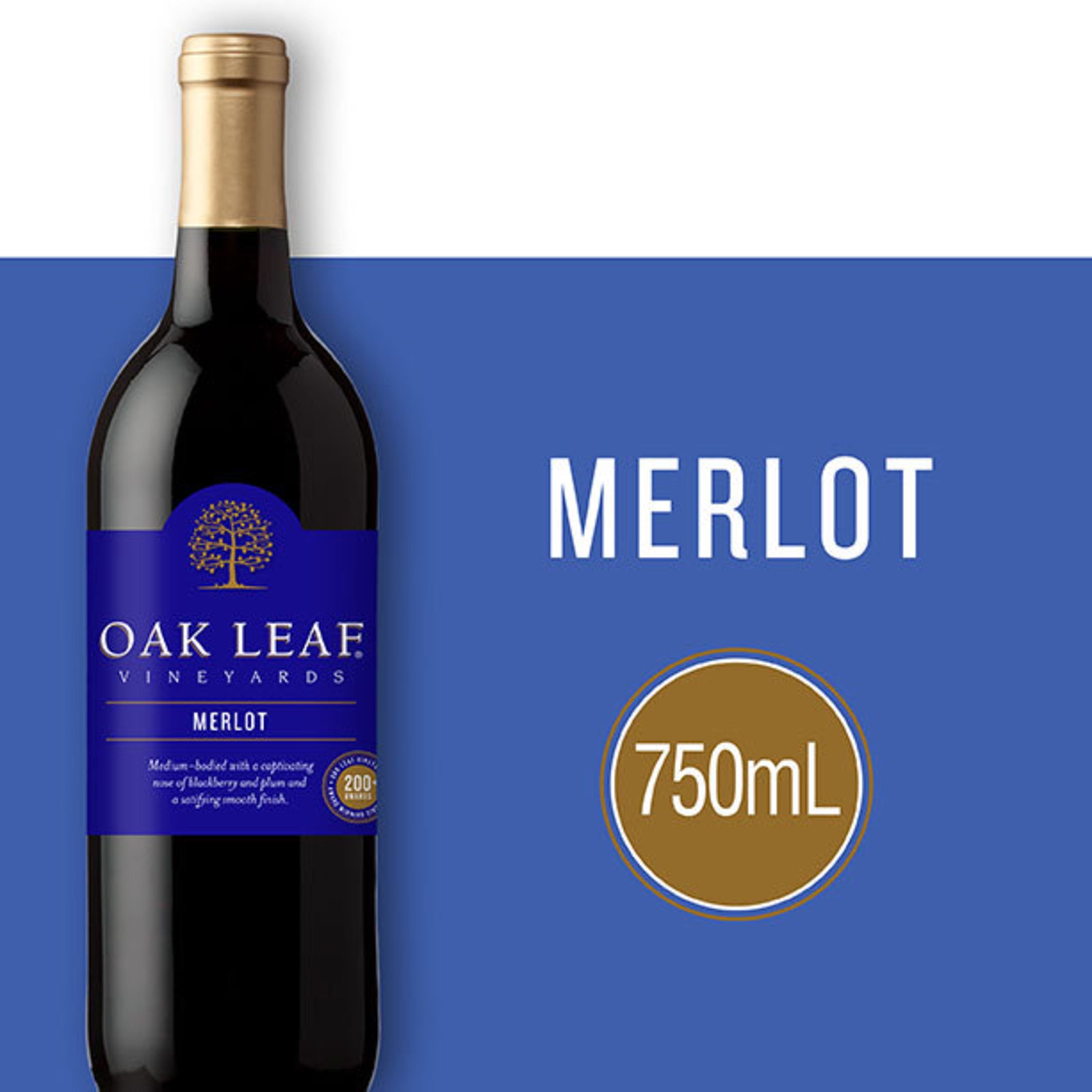 Oak Leaf Vineyards Merlot Red Wine 750ml American Walmart Com