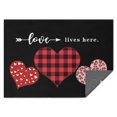 thumbnail image 1 of Nappe de Table Saint-Valentin avec Cœur d'Amour, Nappe Sans Plis en Polyester, Nappe Réutilisable Imperméable pour Pâques Anniversaire Pique-Nique Mariage (Rectangulaire, 60x84 Pouces), 1 of 5