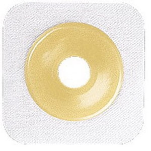 Sur-fit Natura Stomahesive Cut-to-fit Flexible Wafer 4" X 4" Flange 1-1/4" White Part No. 125257 (10/box)