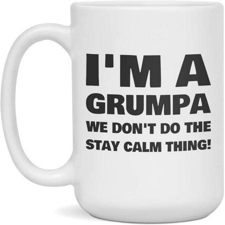 

Funny Mugs For Grumpa | Coffee Mug For Him Men | Family Gag Gift 15-Ounce White