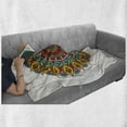 thumbnail image 6 of Ethnic Soft Flannel Fleece Throw Blanket, Mandala with Vintage Elements on Victorian Backdrop Motifs Print, Cozy Plush for Indoor and Outdoor Use, 60" x 80", Multicolor, by Ambesonne, 6 of 6