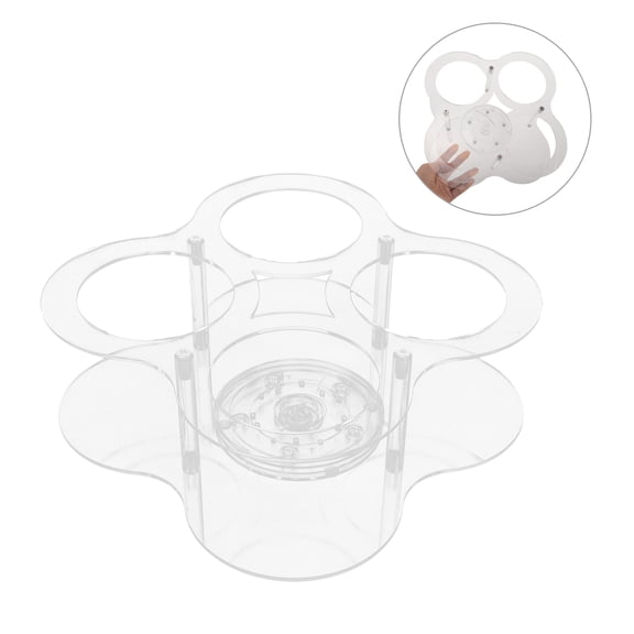 MOKKHNB Soporte Acrílico Para Jarabes Con Rotación 360 Grados Para Estación De Café Y Barra