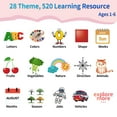 thumbnail image 3 of Juguete educativo Eaever Bilingual, 520 palabras a la vista con lector, 3 of 7