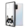 thumbnail image 6 of FINCIBO Slim TPU Bumper + Clear Hard Back Cover for Samsung Galaxy S10 Lite 6.7" 2020, Animal Black Siberian Husky Dog, 6 of 6