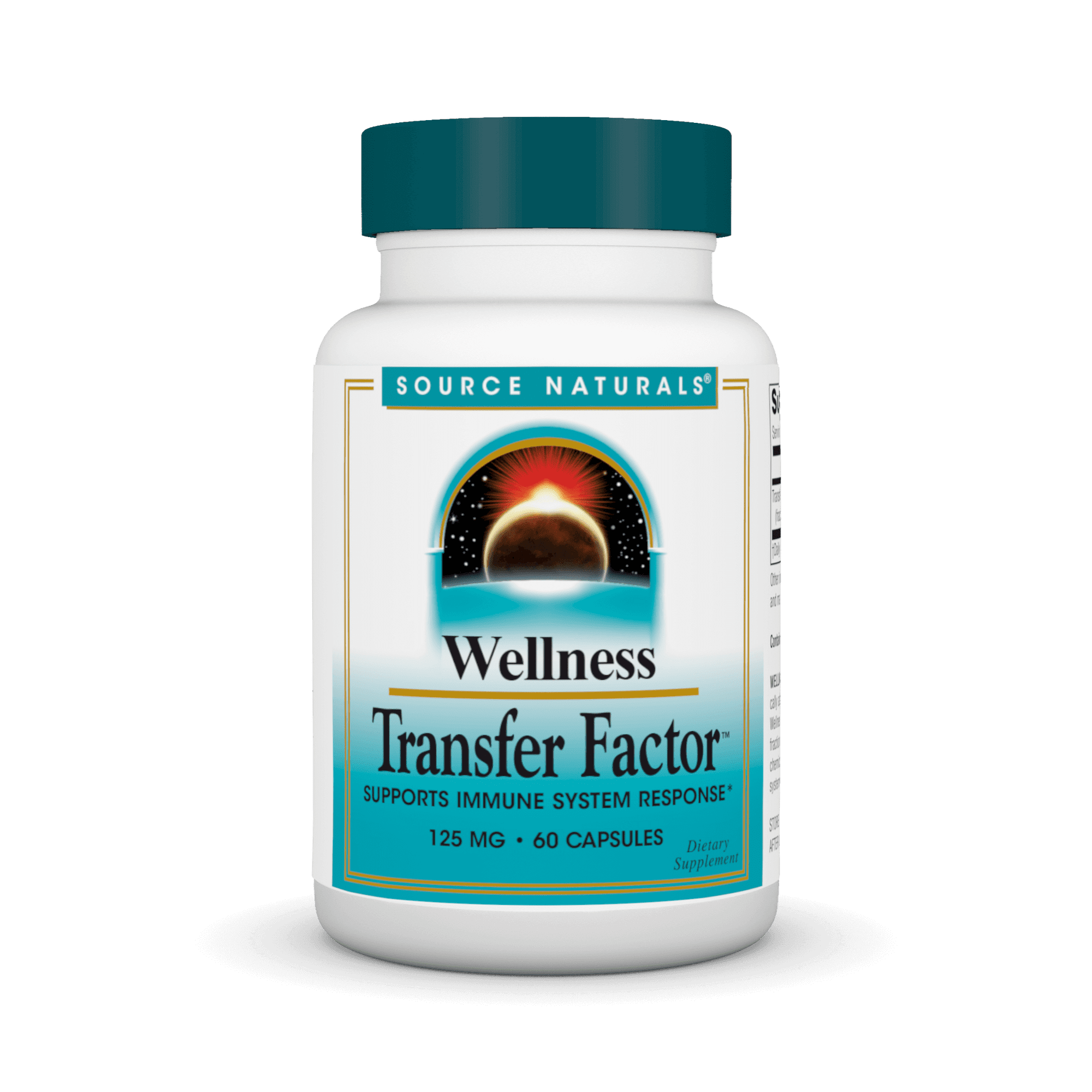 Source Naturals Wellness Transfer Factor, Supports Immune System Response* 125mg, 60 Capsules