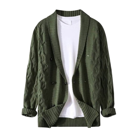 Vedolay Fall Sweaters Fall Cardigan Sweater Button Front Casual Knitwear Green,S