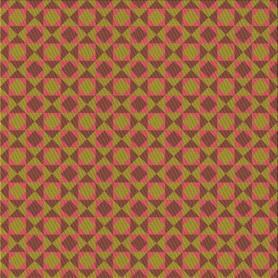 Ahgly Company Machine Washable Indoor Square Transitional Cinnamon Brown Area Rugs, 5' Square