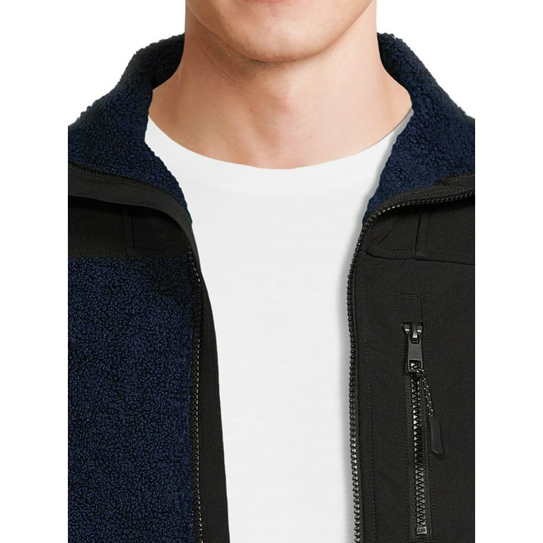 Russell Men s and Big Men s Faux Sherpa Jacket Sizes up to 3XL