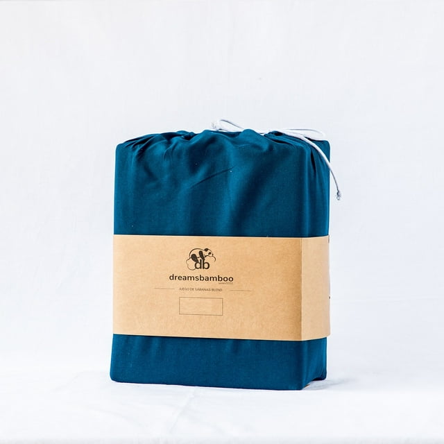 Juego De Sábanas Fibra De Bambú Blend Individual Dreams Bamboo Navy