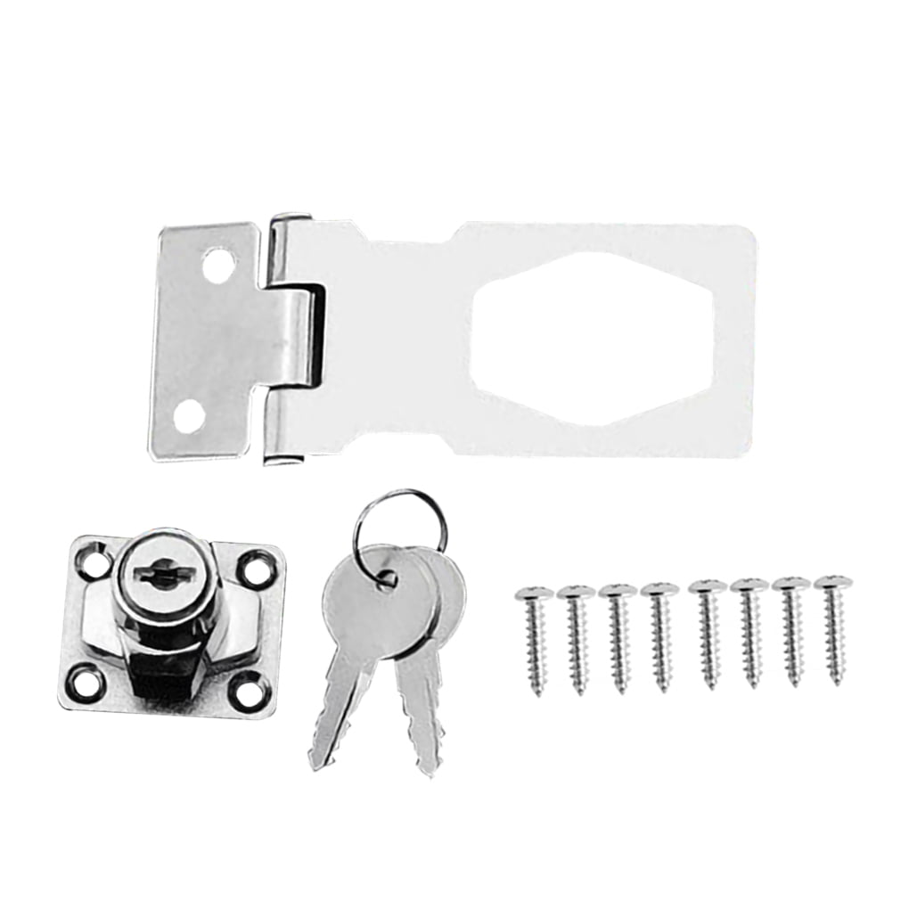 6 inch 150 mm hasp and staple black metal Box of 10 SALE 