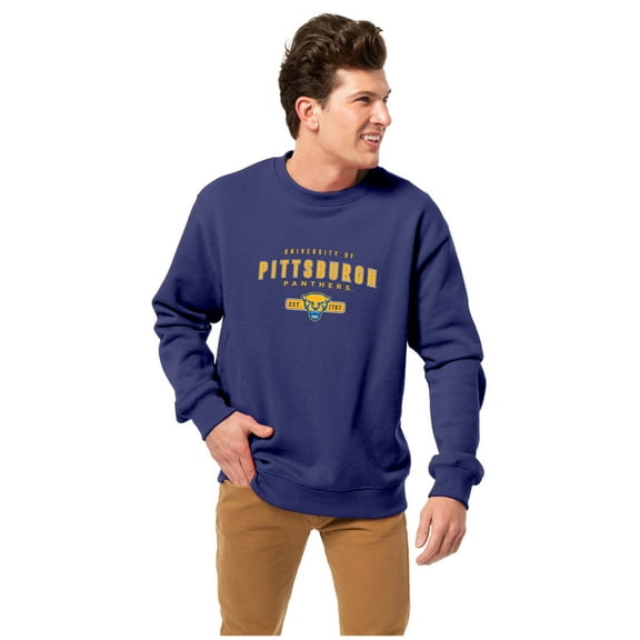 Men's-League Collegiate Wear  Royal Pitt Panthers Essentials 2.0 Pullover Sweatshirt