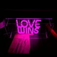 thumbnail image 6 of UPONRAY Love Wins Desktop Neon Signs, 13.8"*4.7" Dimmable & USB-Powered LED Neon Light, Stylish Desktop decoration as Gifts for Valentine's Day, Lover, Family, Friend, Children, 6 of 7