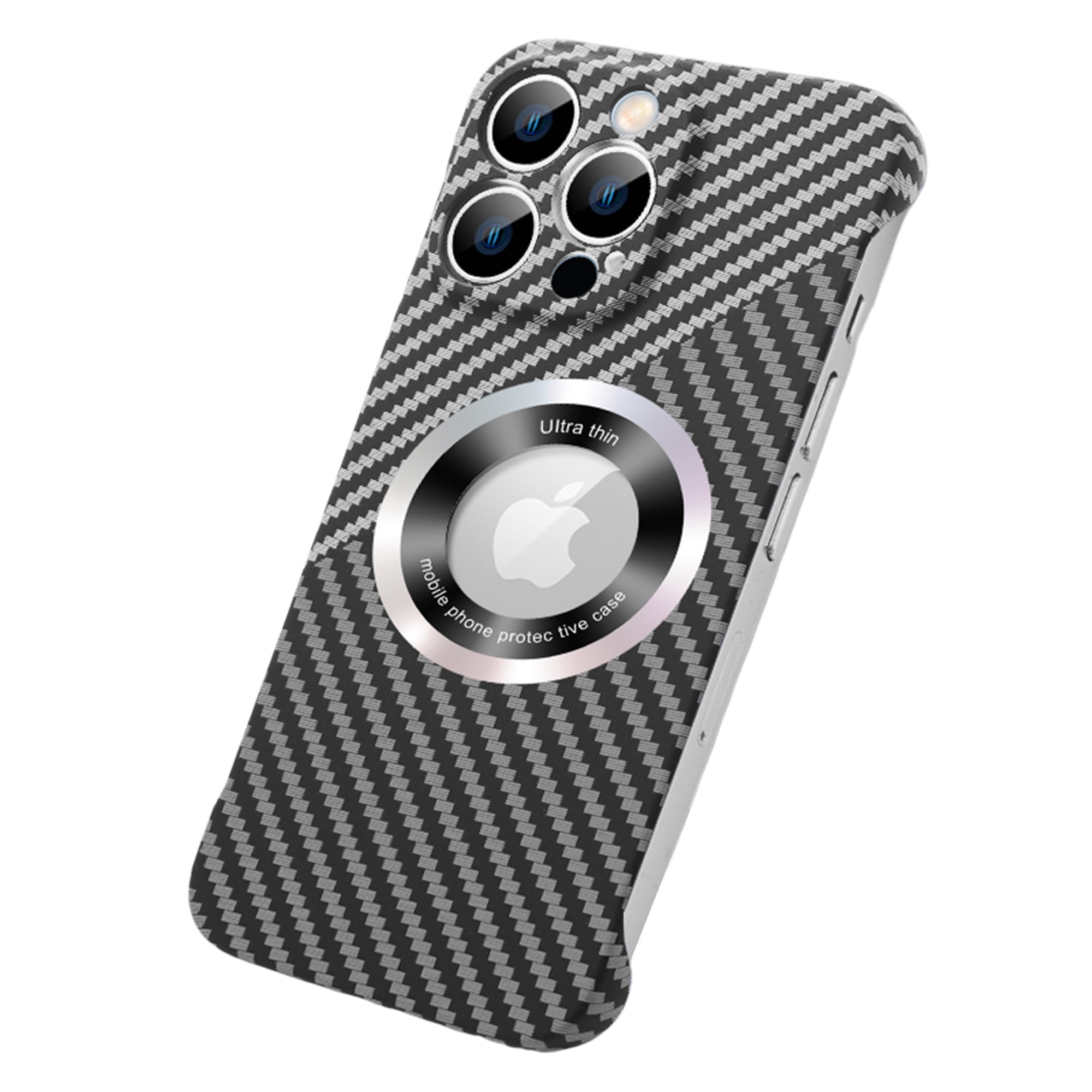 X-LEVEL Nano Kevlar Series Magnetic Case for iPhone 14 Pro, Carbon