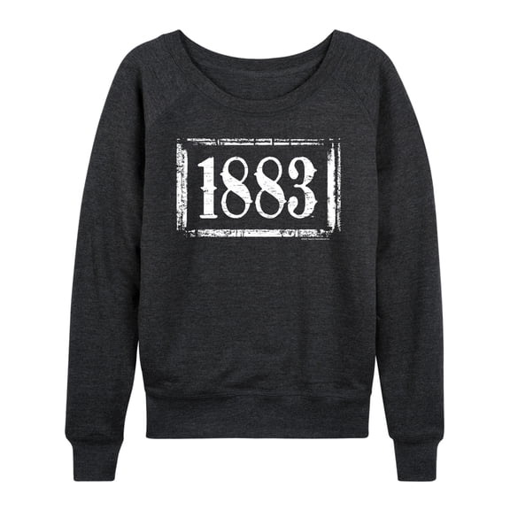 Yellowstone - 1883 Logo - Women's French Terry Long Sleeve Pullover