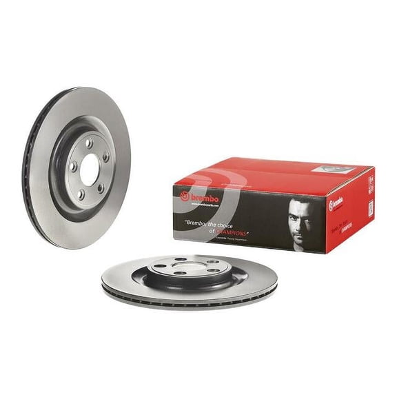 Brembo OE Premium UV Coated Rear Rotor for Jaguar F-Type and XJ * Part 09.D061.11