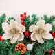 thumbnail image 5 of Adornos navideños, regalos de Navidad, ramo rojo artificial para decoración navideña, flores artificiales para el hogar, adornos de escritorio, flores artificiales de plástico para decoración navideña, 5 of 6